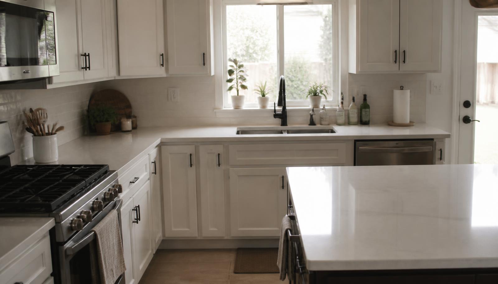 Kitchen after cleaning by Bella's Cleaning