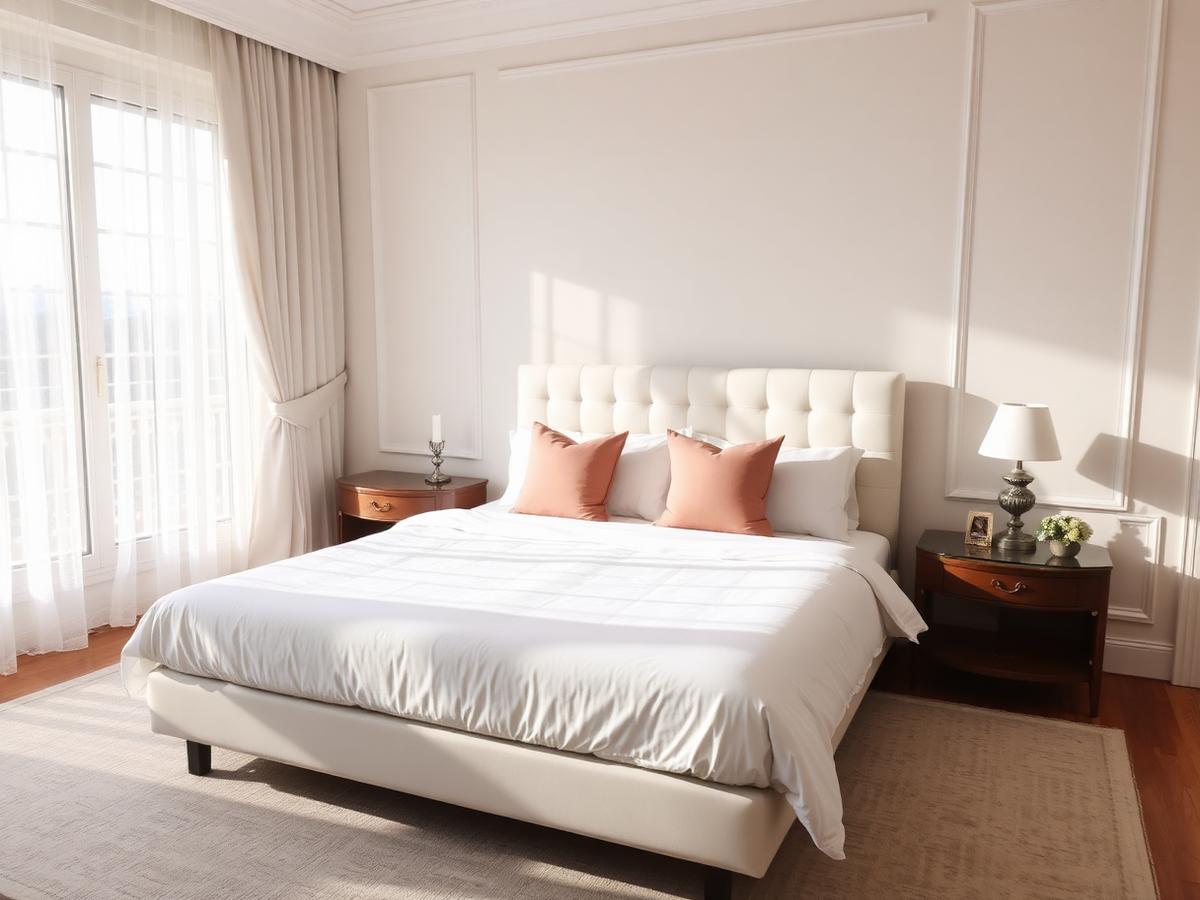 Bedroom reset after cleaning by Bella's Cleaning